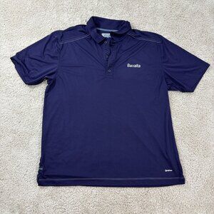 Ontour Polo Shirt Mens Golf Shirt Large Purple Short Sleeve Baxalta